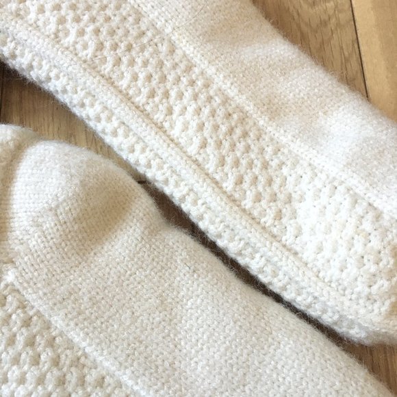 Chunky Knit Faux-fur Trimmed Reading Socks - Picture 10 of 15